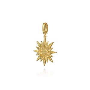 Gabriel 14K Yellow Gold Starburst Medallion Pendant