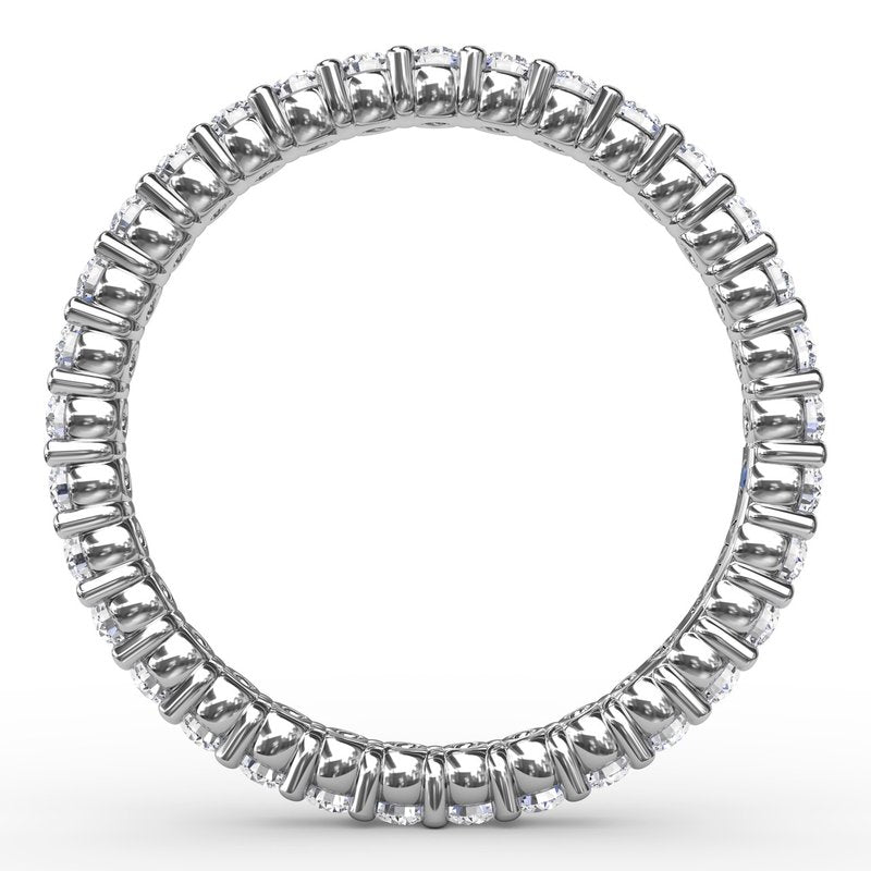 14K White Gold 0.75ctw Diamond Eternity Band 
Featuring a Polished Finish