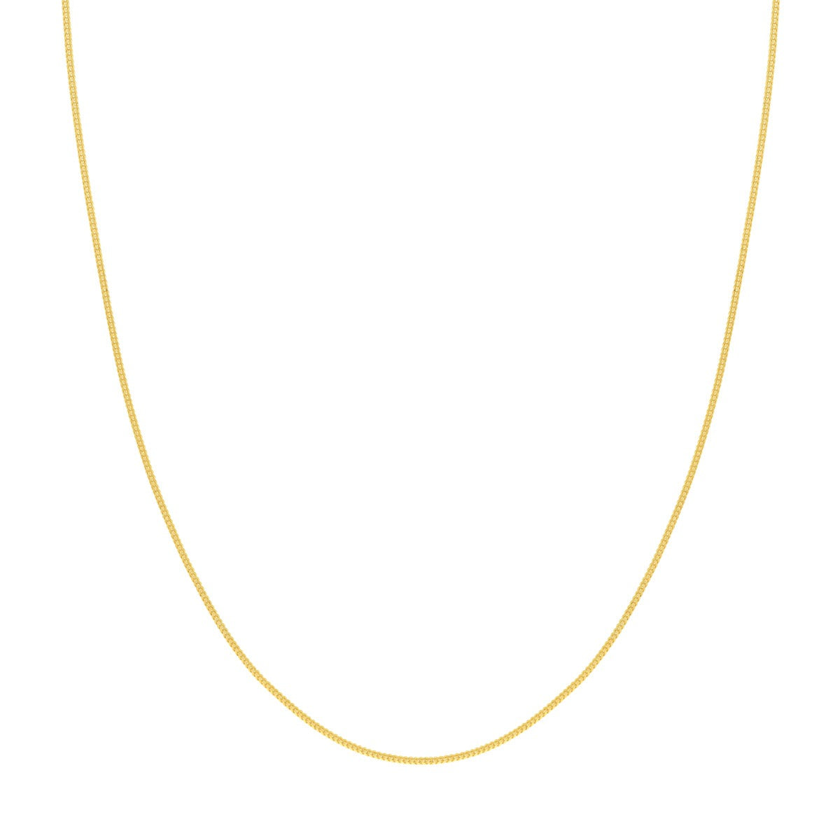 14K Yellow Gold .9mm 20" Franco Chain