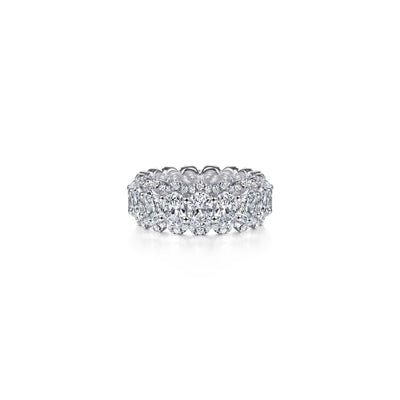 Gabriel 14K White Gold 6.00ctw Eternity Band Model