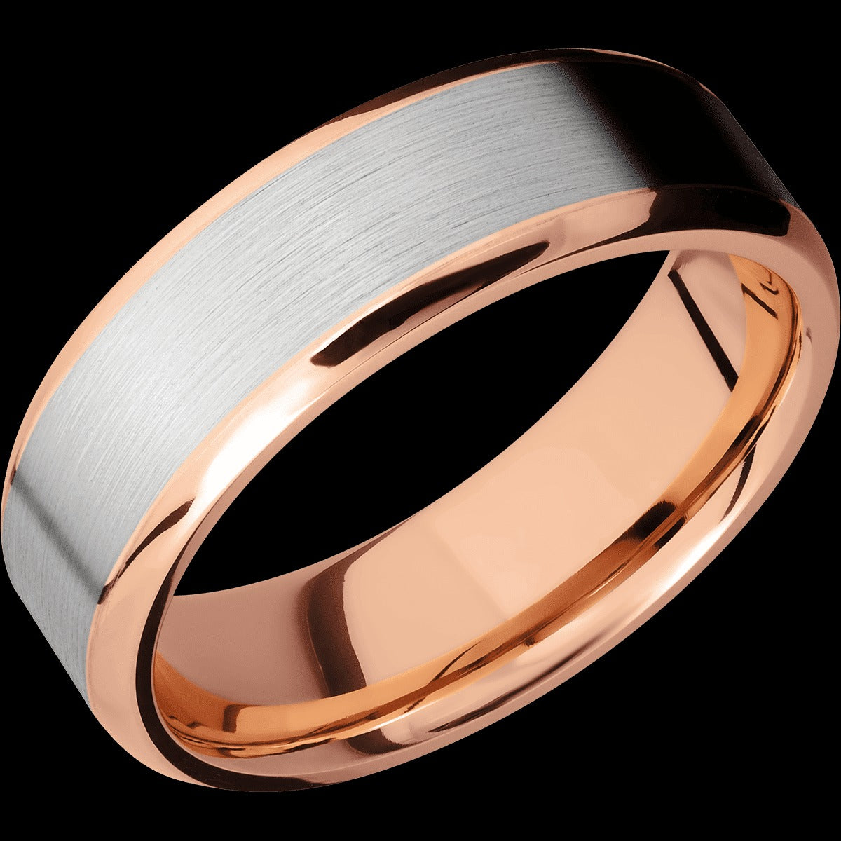 Lashbrook 14K Rose Gold 7mm Flat Wedding Band