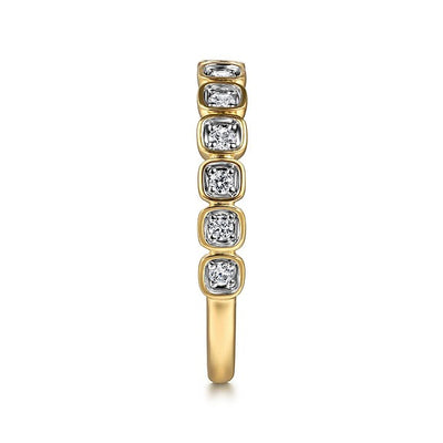 Gabriel 14K Yellow Gold 0.20ctw Clearly Flawless Diamond Band