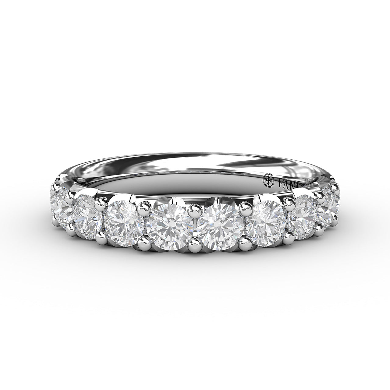 Fana 14K White Gold 1.05ctw Diamond Wedding Band