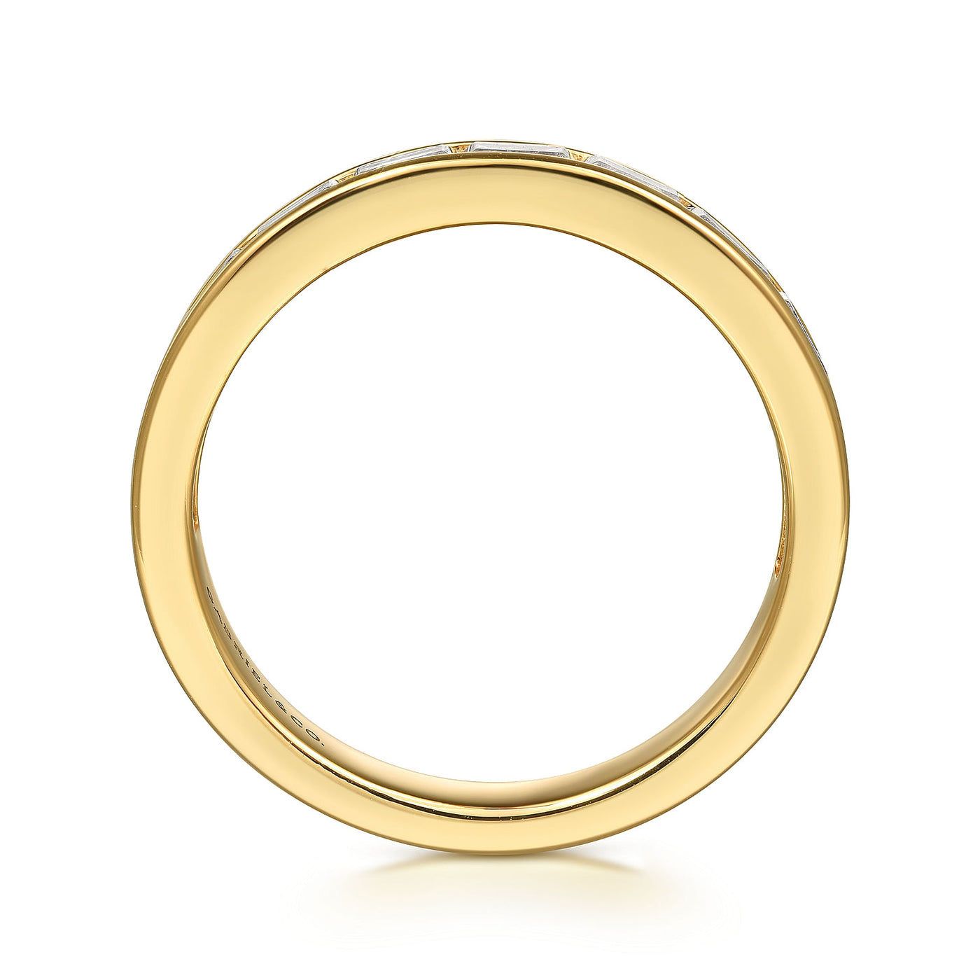 Gabriel 14K Yellow Gold 0.802ctw Diamond Wedding Band