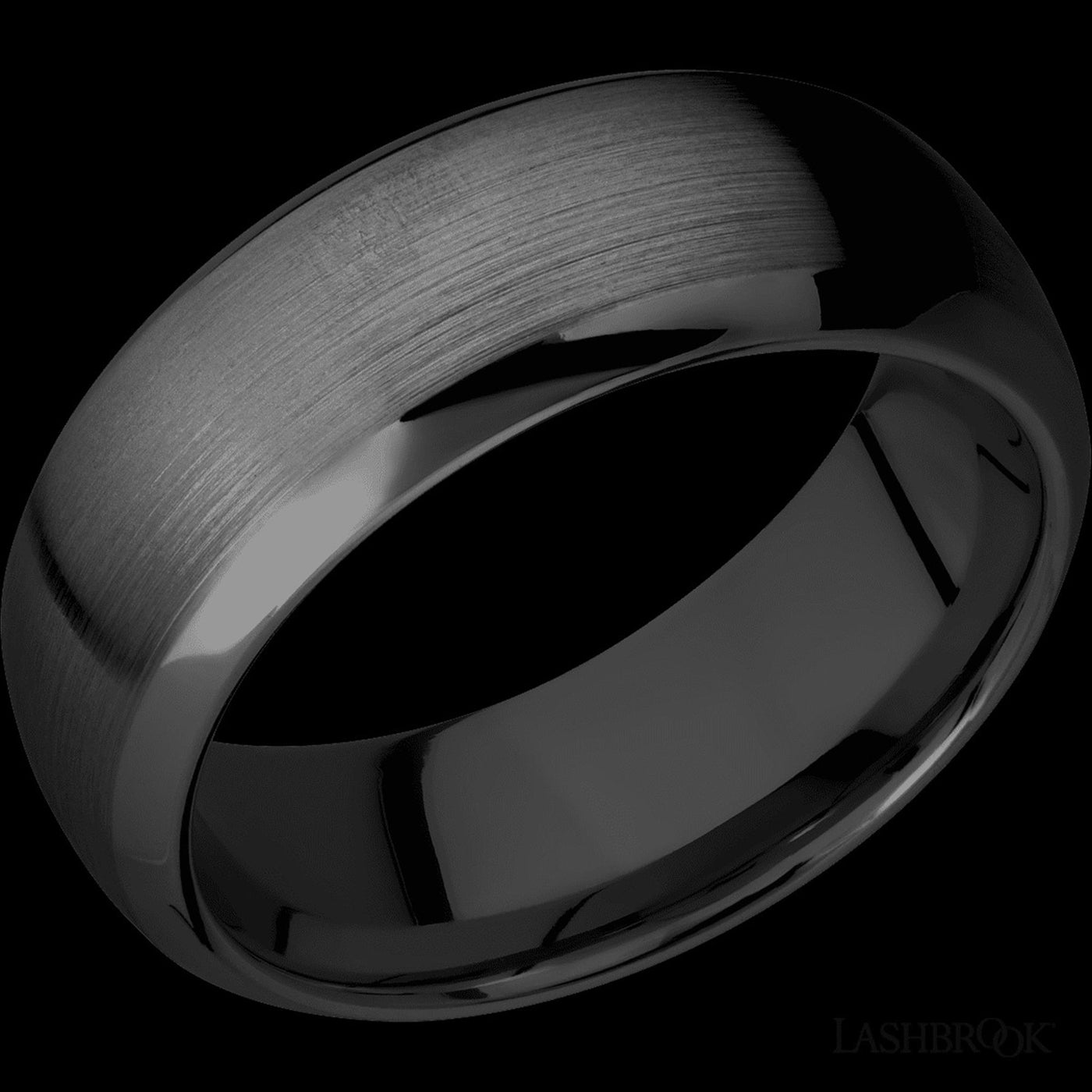 Lashbrook 8mm Black Zirconium Wedding Band