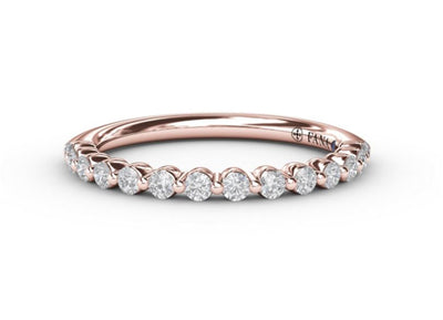 14K Rose Gold 0.28ctw Stackable Diamond Band 
Featuring a Polished Finish