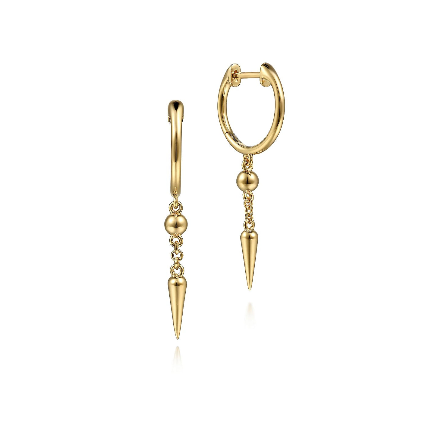 Gabriel 14K Yellow Gold x 32.9 Contemporary Dangle Style Earrings