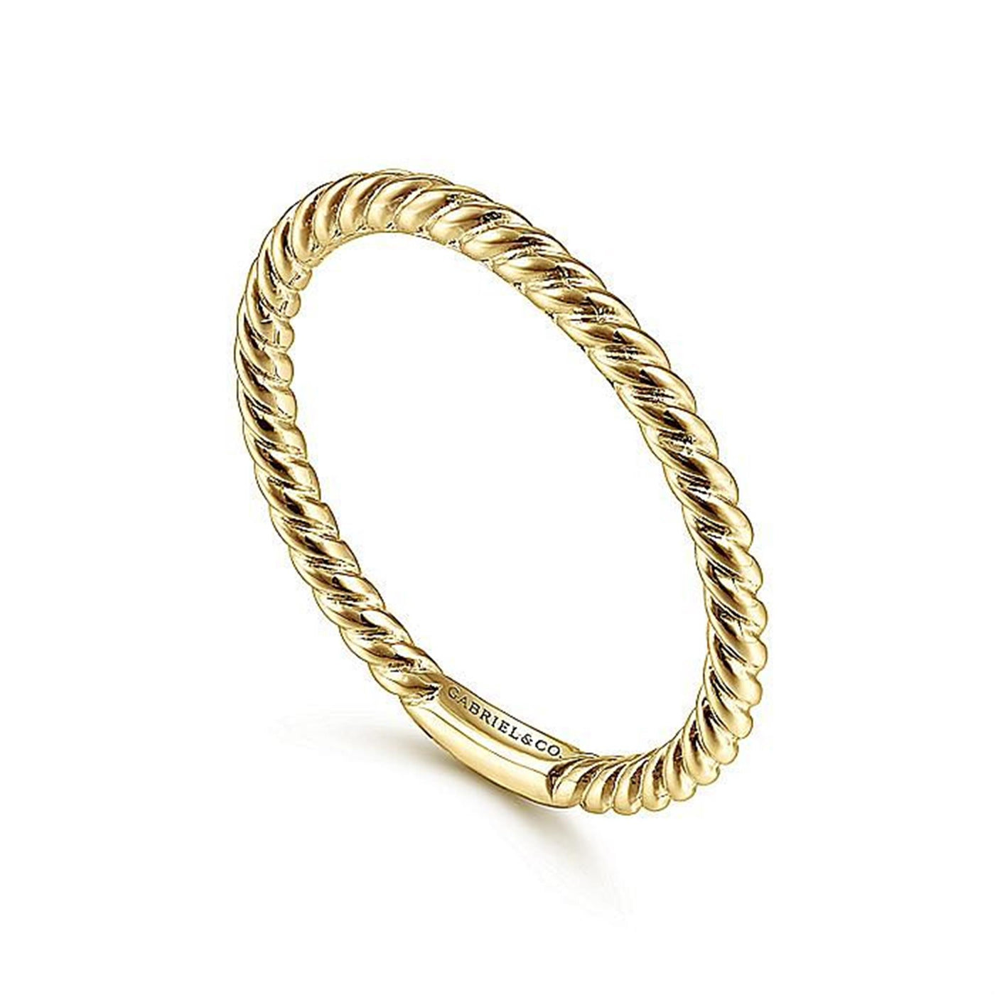 Gabriel 14K Yellow Gold Twisted Bujukan Style Ring