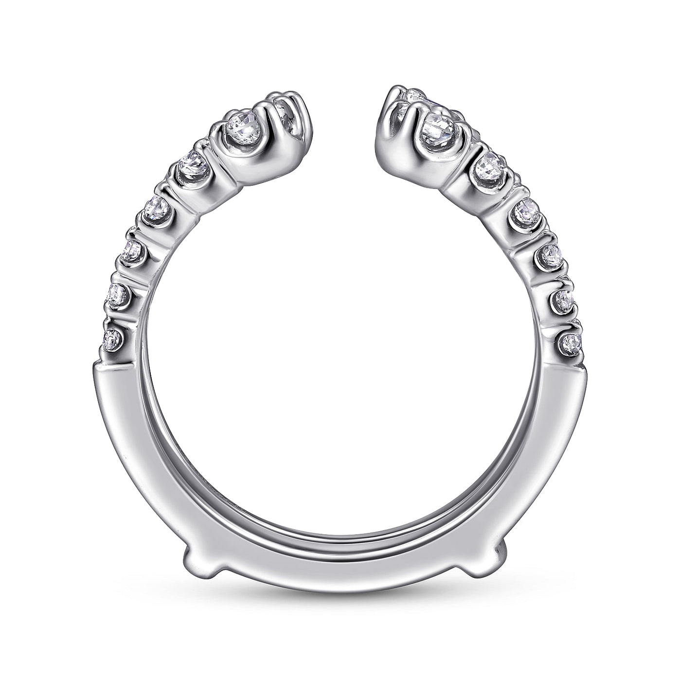 Gabriel 14K White Gold 0.85ctw Diamond Ring Guard