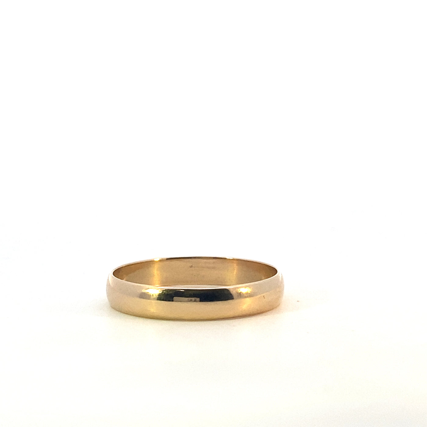 Estate 14K Yellow Gold 4mm Domed Wedding Band