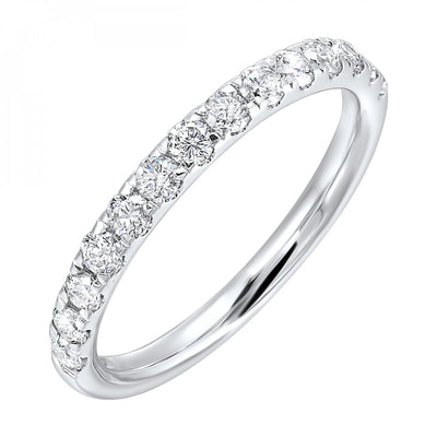 Thollot - Colorado Cut 14K White Gold .50ctw Diamond Wedding Band