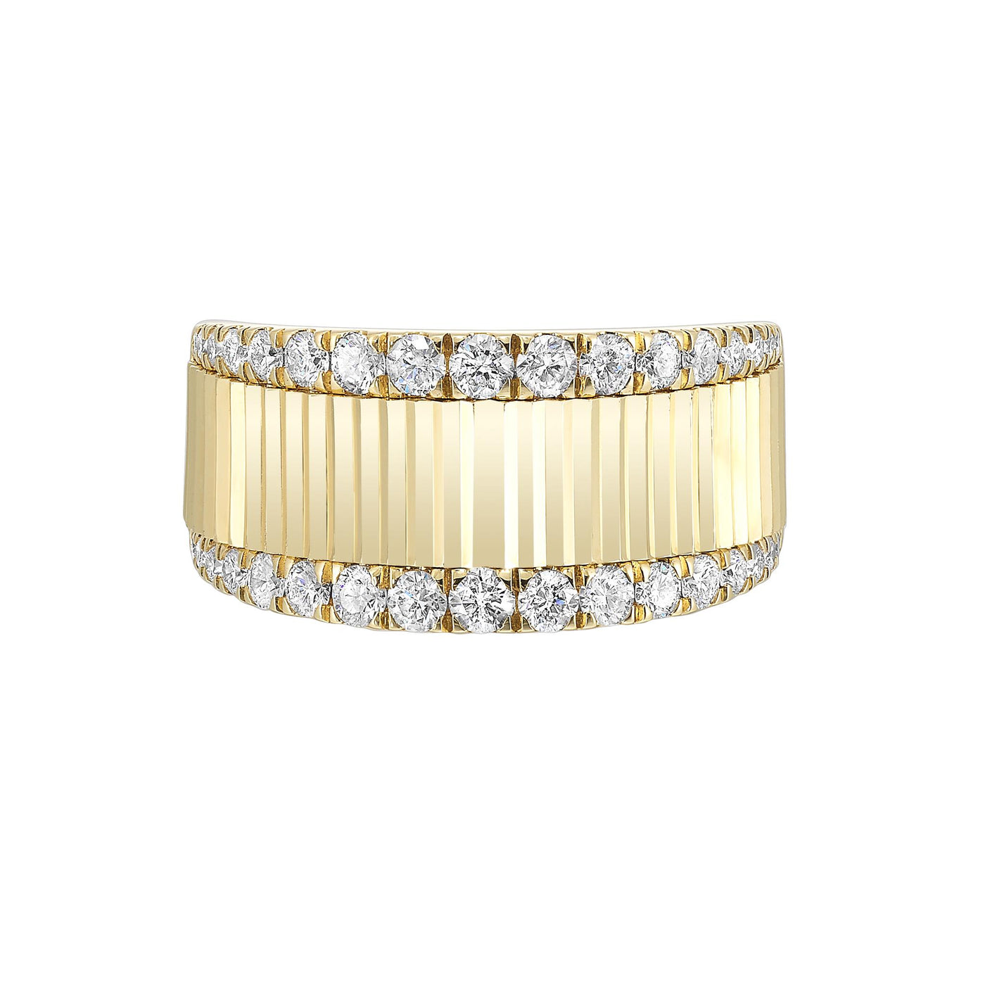14K Yellow Gold .63ctw Cigar Diamond Fashion Ring