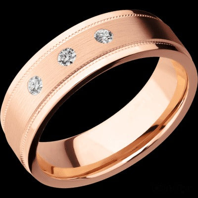 Lashbrook 14K Rose Gold 7mm Flat Wedding Band