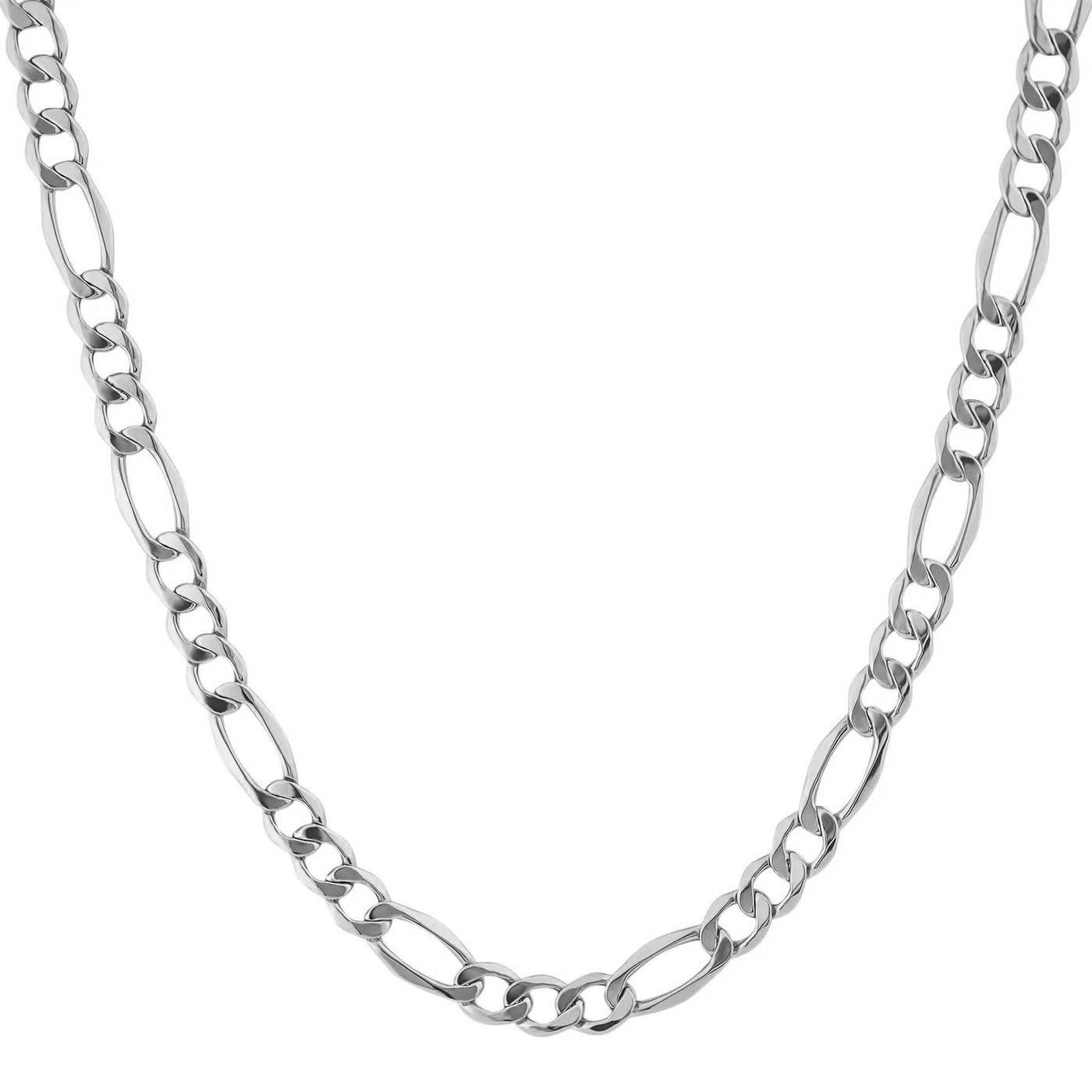Sterling Silver 8.4mm 22" Figaro Chain