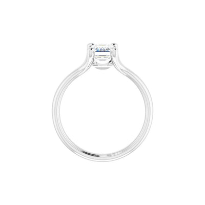 Ever & Ever 14K White Gold 4 Prong Style Diamond Solitaire Engagement Ring