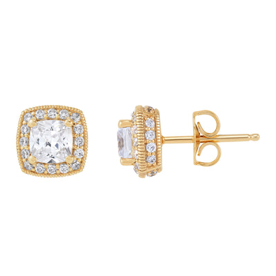 Armadani 14K Yellow Gold 2.0ctw Button Style Lab Grown Diamond Earrings