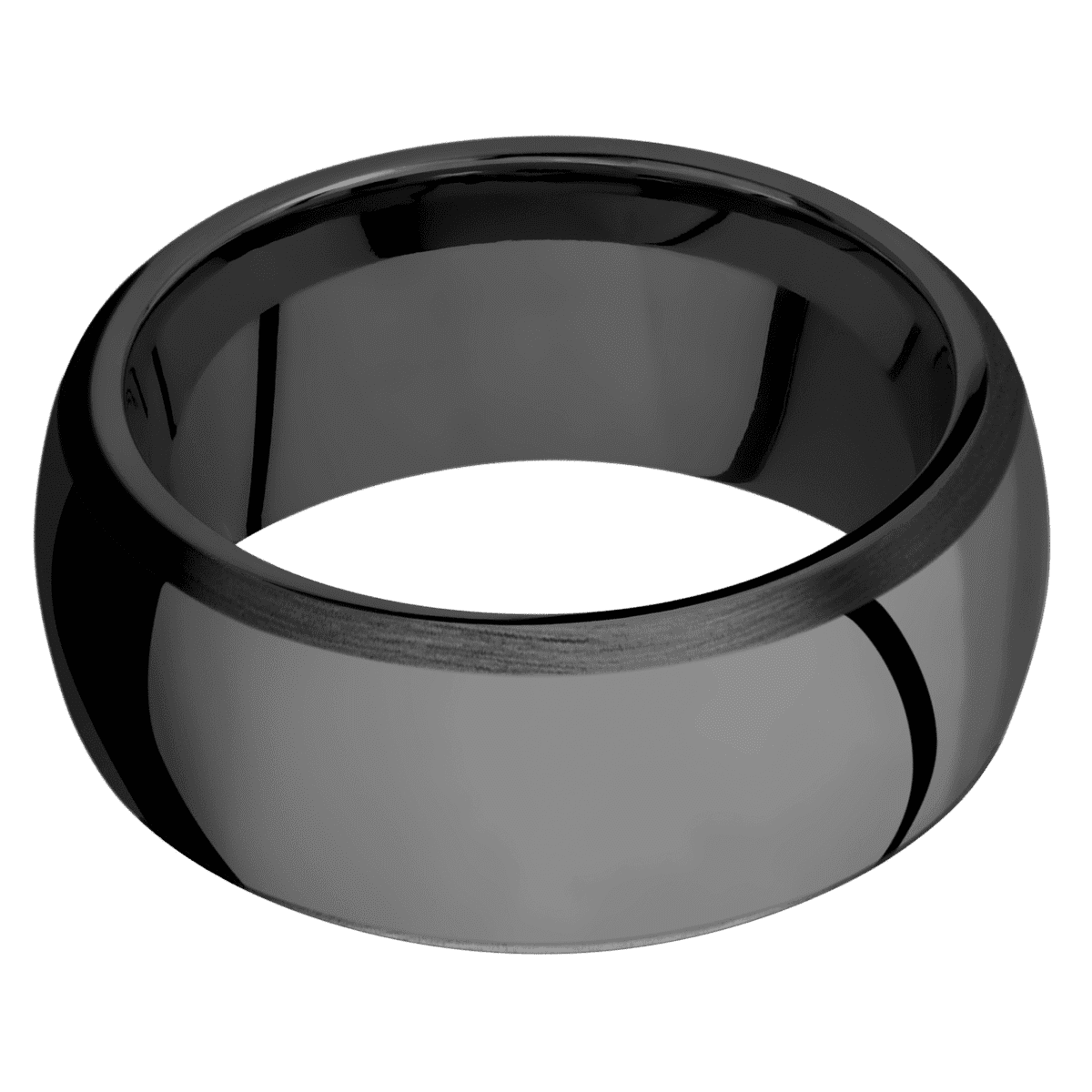 Zirconium + Polish , Satin Finish