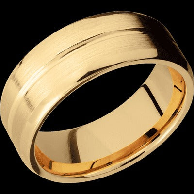 Lashbrook 14K Yellow Gold 8mm Flat Wedding Band