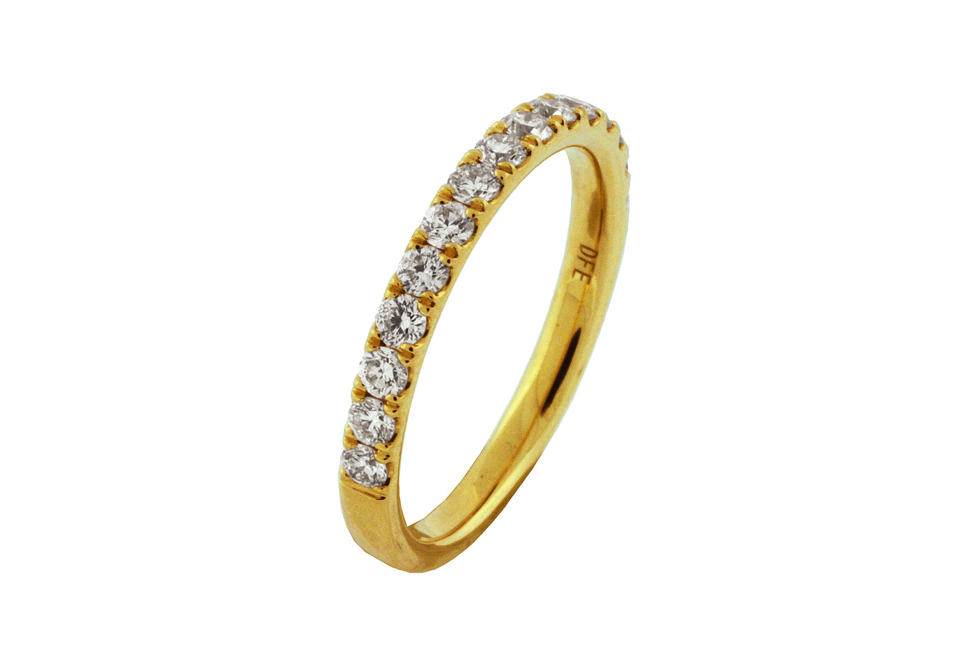 14K Yellow Gold 0.53ctw Diamond Wedding Band