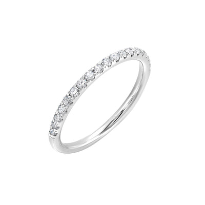 Thollot - Colorado Cut 14K White Gold 0.25ctw Diamond Wedding Band