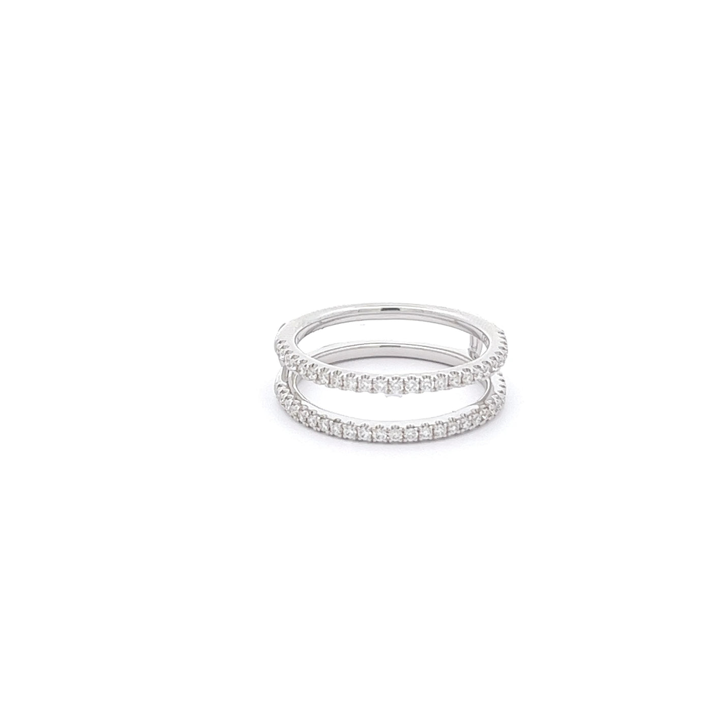 14K White Gold 0.37ctw Diamond Ring Guard