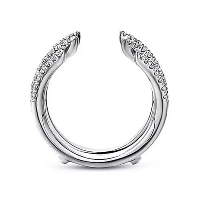 Gabriel - Contemporary Collection 14K White Gold .51ctw Diamond Ring Guard