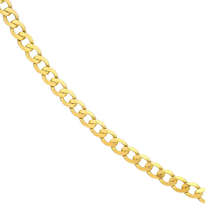 10K Yellow Gold 7.34mm 22" Curb Chain