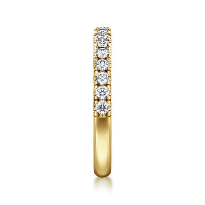 Gabriel 14K Yellow Gold 0.401ctw Clearly Flawless Diamond Band