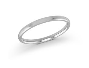 Malo Platinum 2mm Domed Wedding Band