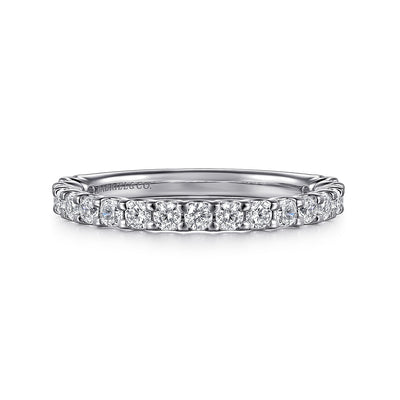 Gabriel 14K White Gold 0.72ctw Diamond Wedding Band