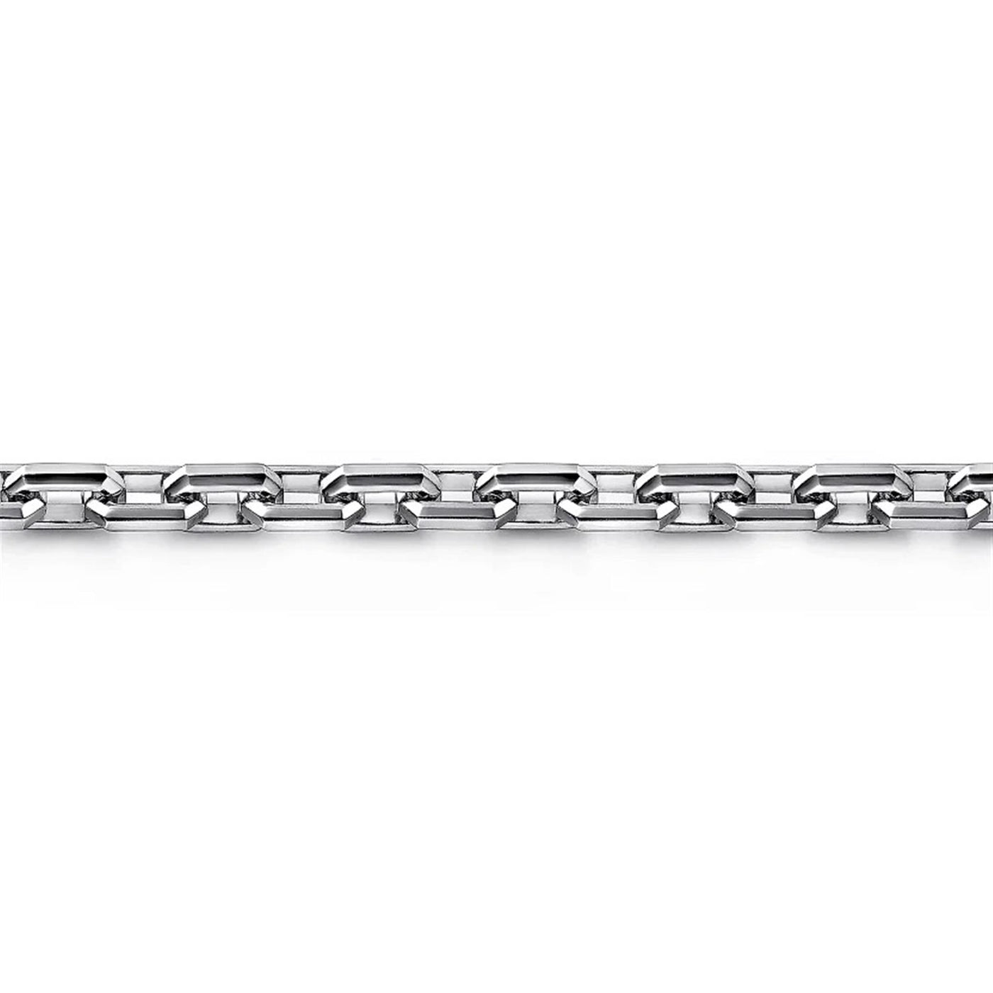 Gabriel Sterling Silver 8" Semi-Solid Cable Link Chain