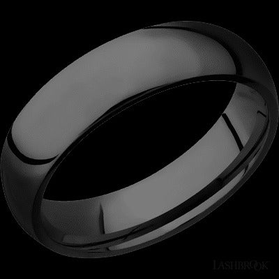 Lashbrook 6mm Black Zirconium Wedding Band