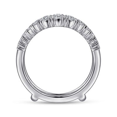 Gabriel 14K White Gold 0.96ctw Diamond Ring Guard