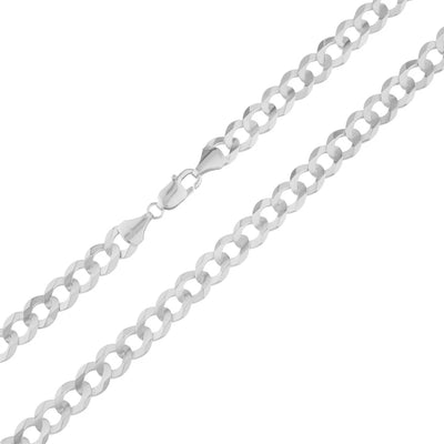 Sterling Silver 7.05mm 22" Cuban Chain