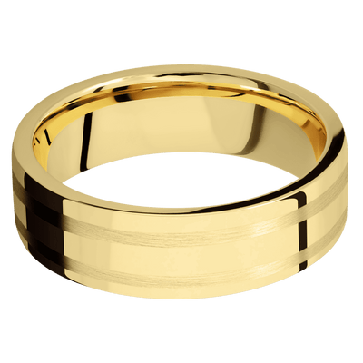 14K Yellow Gold + Polish Finish