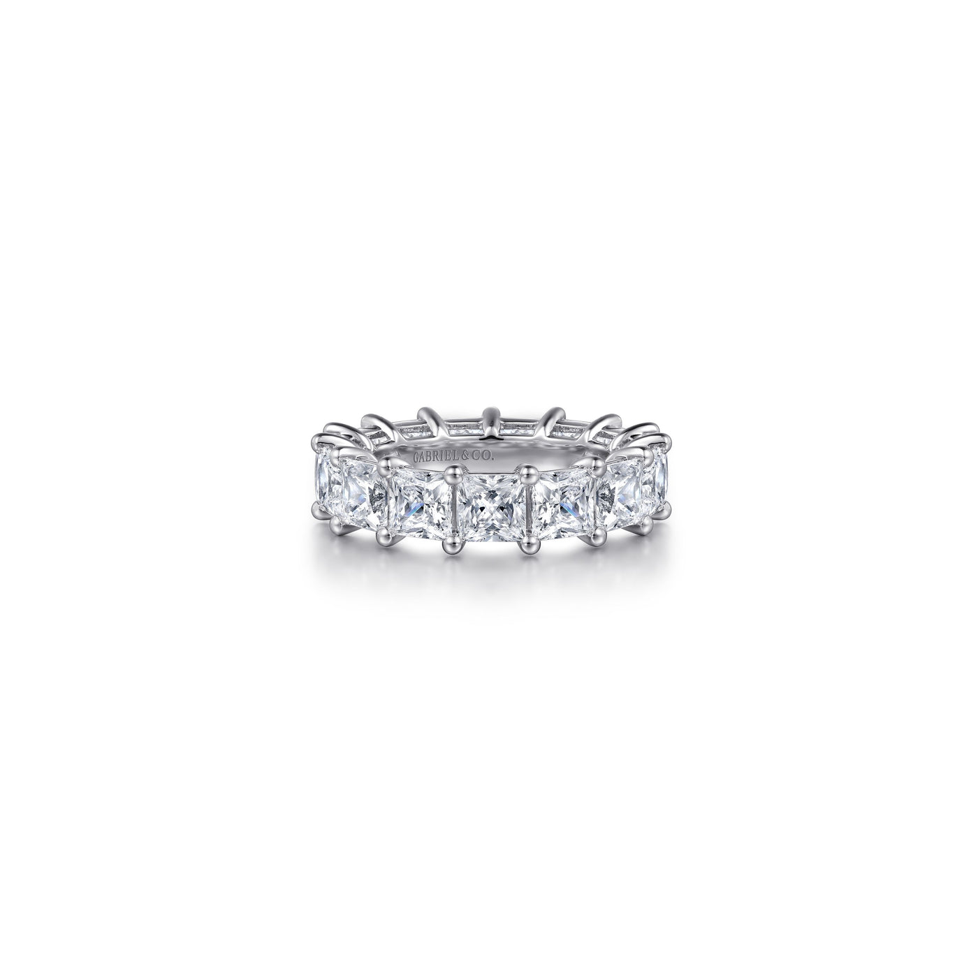 Gabriel 14K White Gold 7.50ctw Eternity Band Model