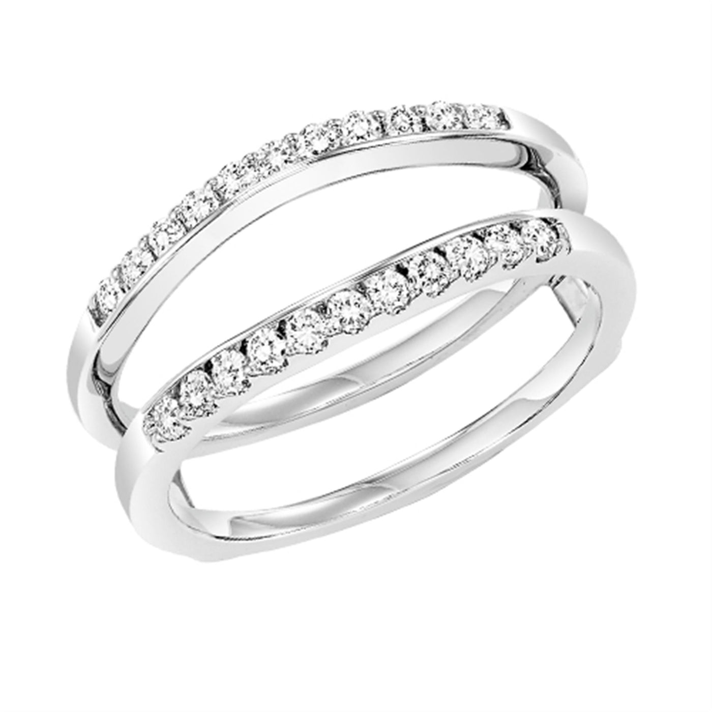 Thollot - Colorado Cut 14K White Gold 0.33ctw Diamond Ring Guard