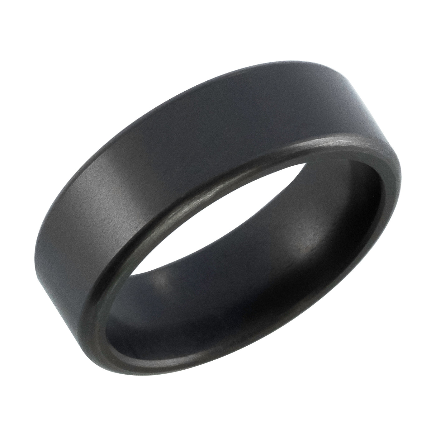 Elysium Black Diamond 8mm Elysium Lab Diamond Wedding Band
