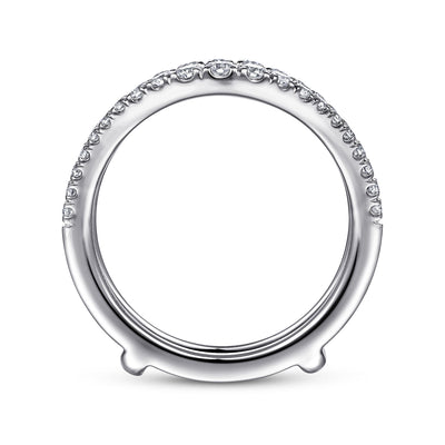 Gabriel 14K White Gold 0.50ctw Diamond Ring Guard