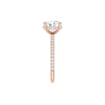 Ever & Ever 14K Rose Gold .38ctw 4 Prong Style Diamond Semi-Mount Engagement Ring