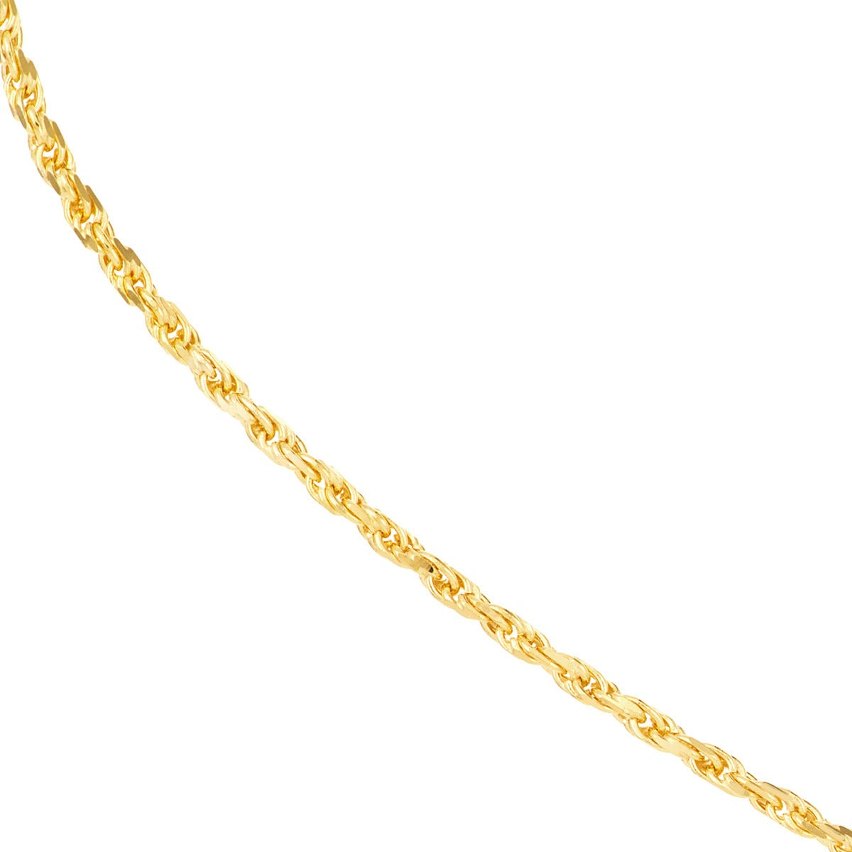 14K Yellow Gold 1.05mm 20" Rope Chain