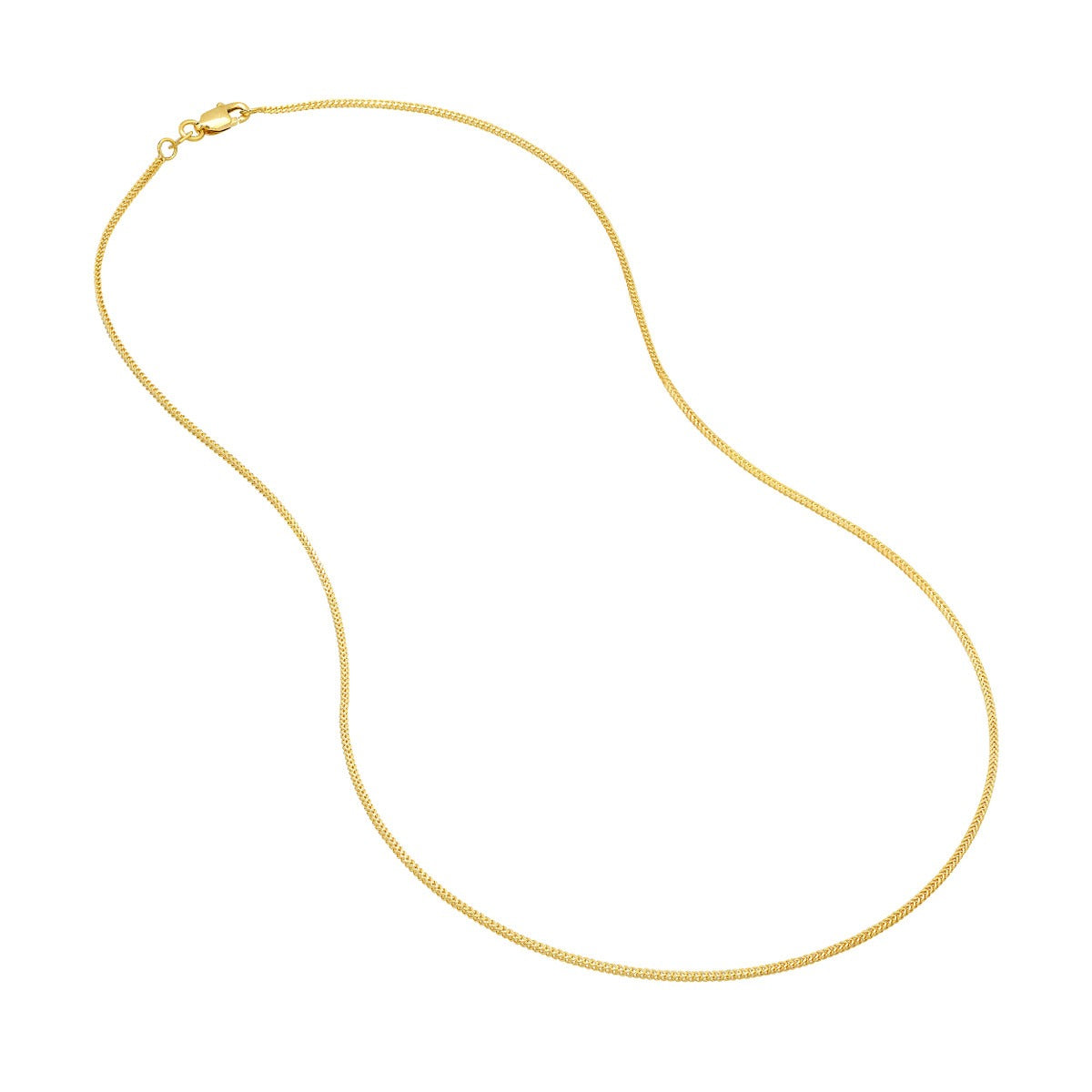 14K Yellow Gold .9mm 20" Franco Chain