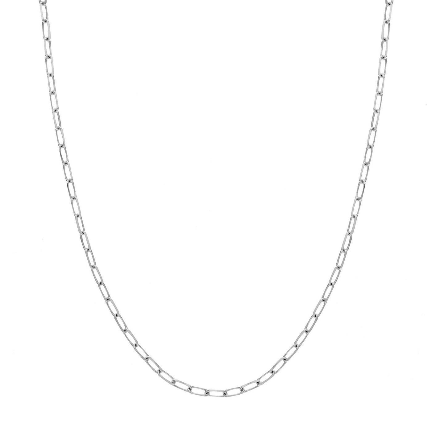Sterling Silver 4mm 20" Paper Clip Chain