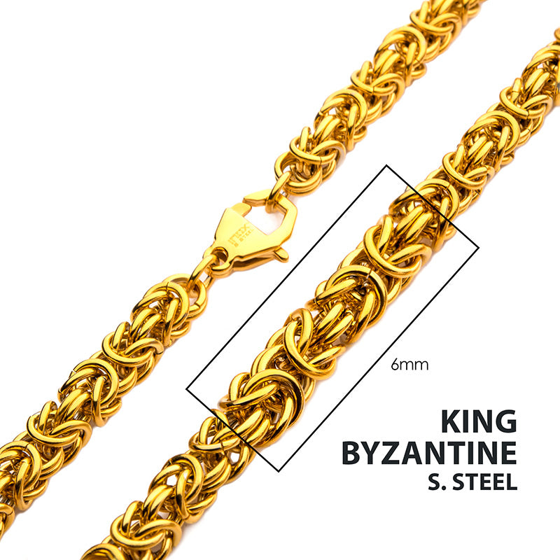 Inox 18K Gold IP Stainless Steel Chain