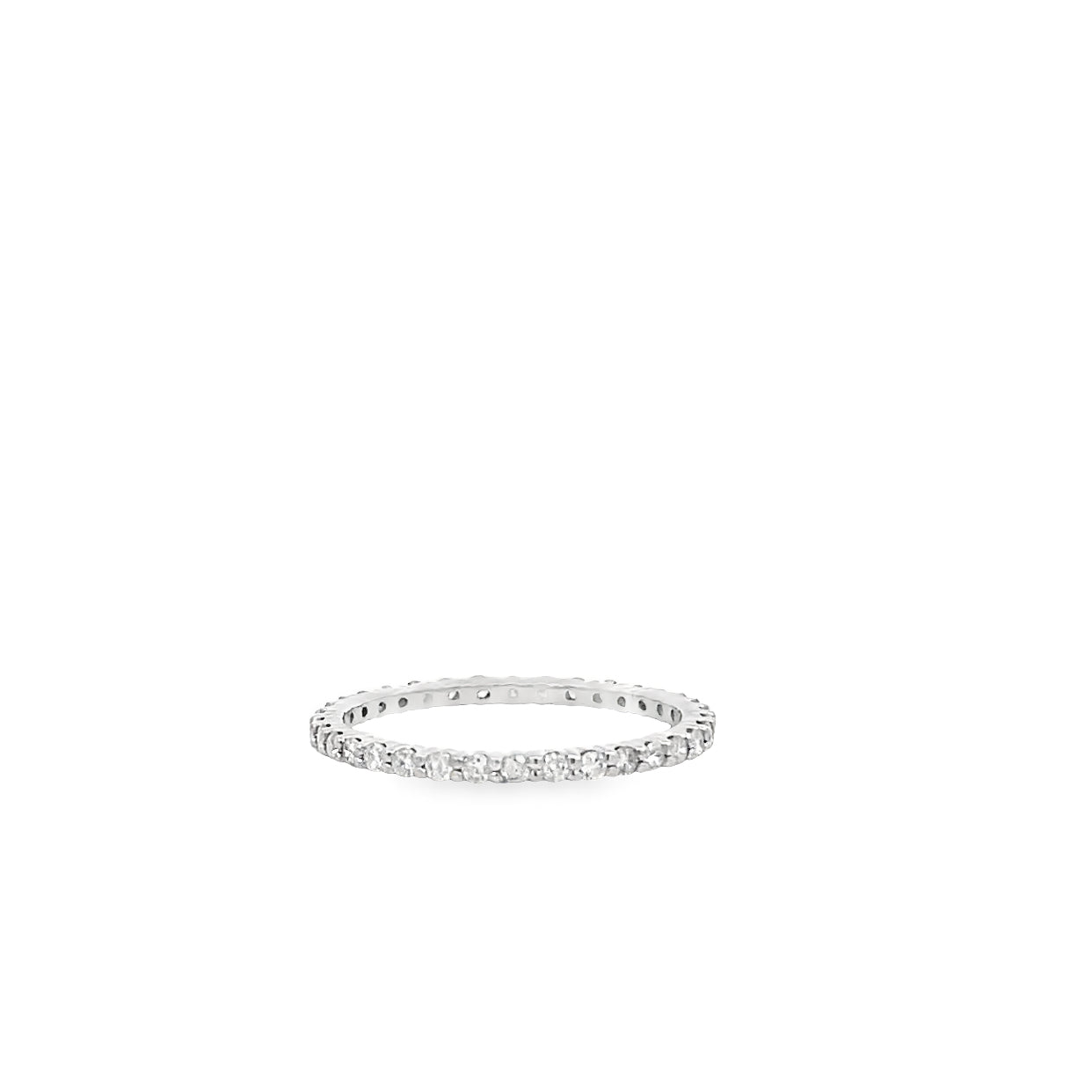 Estate 14K White Gold .50ctw Diamond Eternity Band