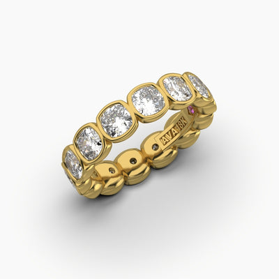 Ava Couture 14K Yellow Gold 4.20ctw Diamond Eternity Band