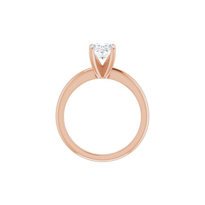 Ever & Ever 14K Rose Gold 4 Prong Style Diamond Solitaire Engagement Ring