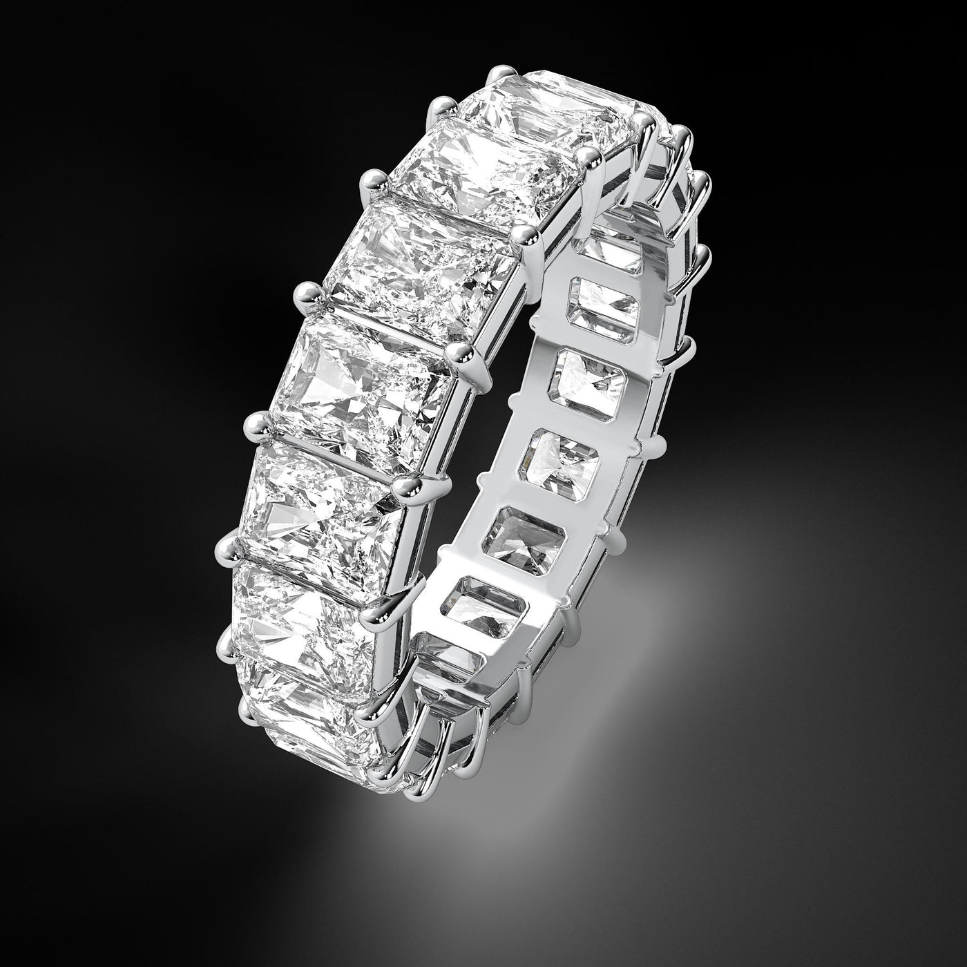 Platinum 6.00ctw Diamond Eternity Band