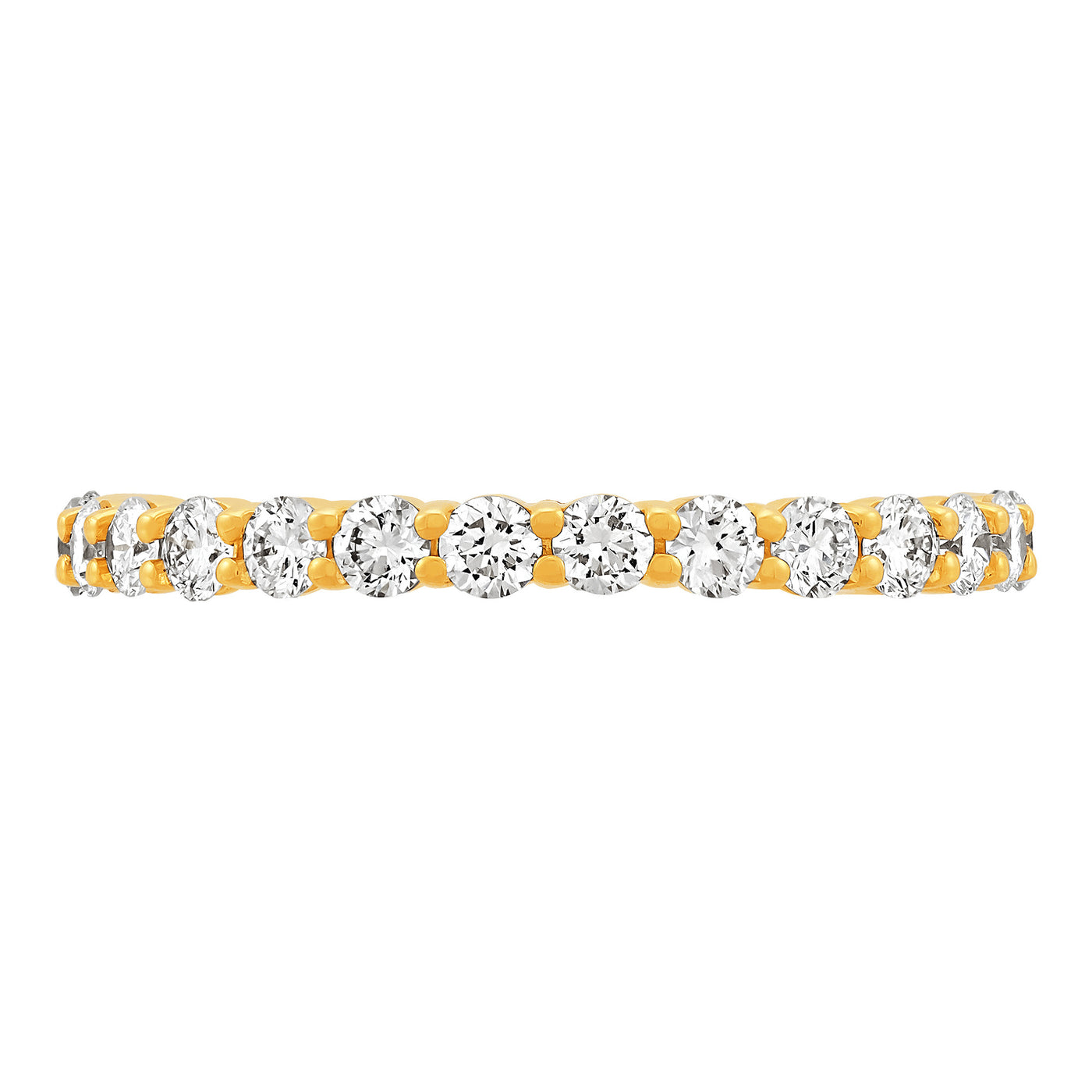 14K Yellow Gold 1.0ctw Lab Grown Stackable Diamond Band