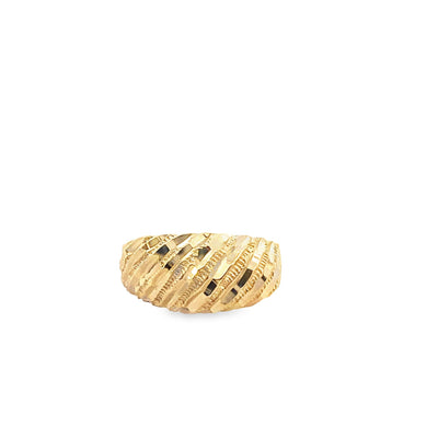 Estate 14K Yellow Gold Dome Ring